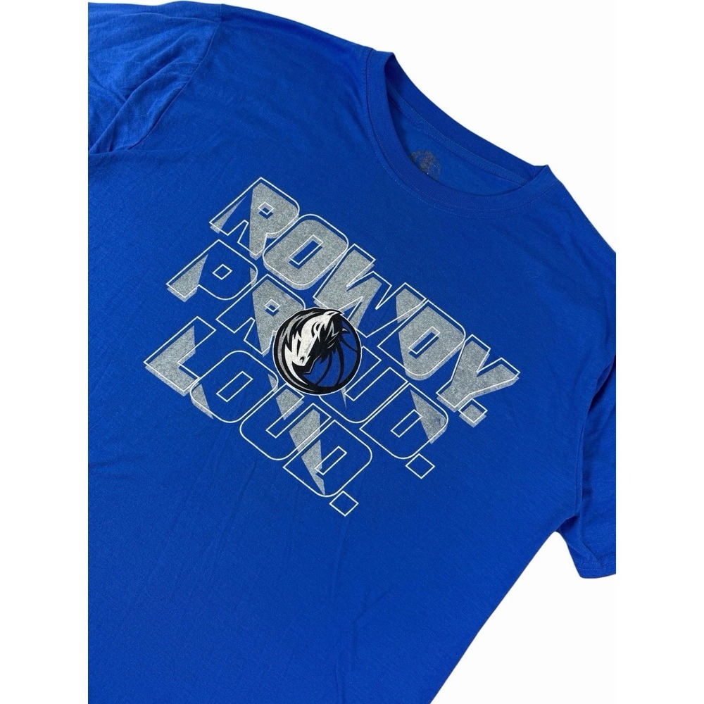 Dallas Mavericks Rowdy Proud Loud Special Edition T Shirt Men's XL Blue NBA